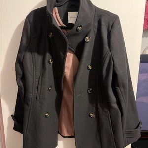 Thread & Supply Black Pea Coat